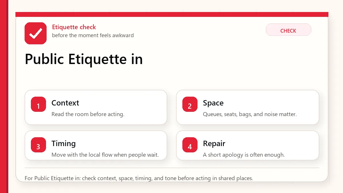 Public Etiquette in Korea